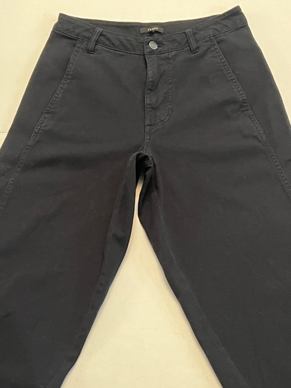 QUINCE ORGANIC COTTON TWILL BARREL PANTS BLACK SIZE 4 - Picture 4 of 16